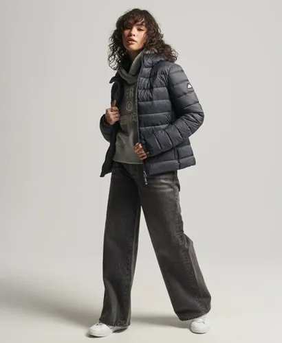 Superdry Women's Classic Fuji Puffer Jacket Grey / Charcoal
