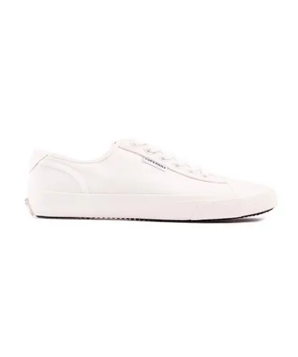 Superdry Womens Classic Low Pro Vegan Trainers - White