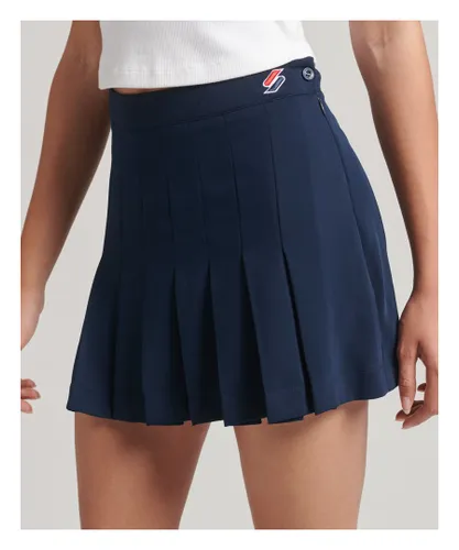 Superdry Womens Code Essential Tennis Skirt - Navy