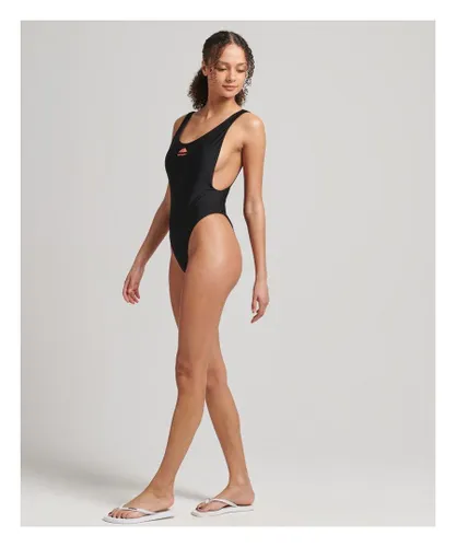 Superdry Womens Code Mountain Swimsuit - Black