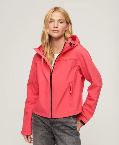 Superdry Women's Code Trekker Hooded Softshell Jacket Pink / Active Pink