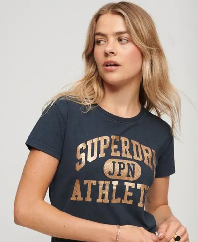 Superdry Women's Collegiate Graphic T-Shirt Navy / Eclipse Navy