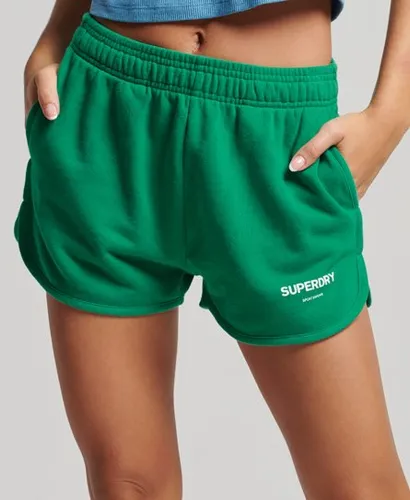 Superdry Women's Core Sport Sweat Shorts Green / Beverly Green
