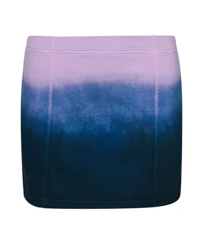 Superdry Womens Essential Dip Dye Skirt - Blue Cotton