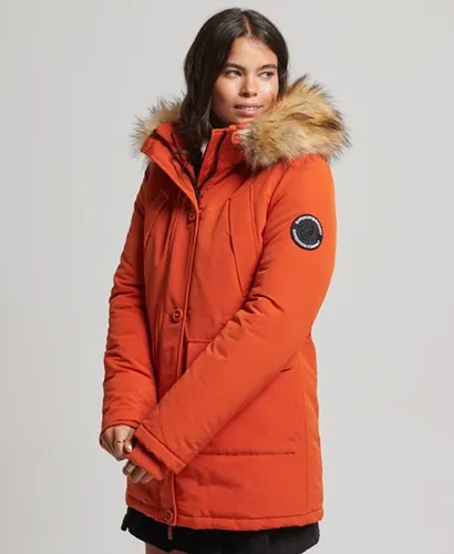 Superdry Women's Everest Parka Coat Orange / Pureed Pumpkin