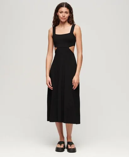 Superdry Women's Jersey Cutout Midi Dress Black