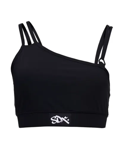 Superdry Womens Limited Edition Sdx Sesh Crop Top - Black Nylon