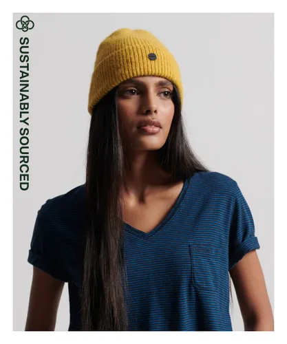 Superdry Womens Luxe Beanie - Mustard - One