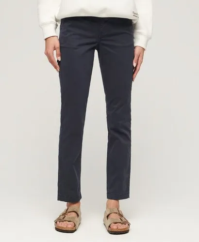 Superdry Women's Mid Rise Chino Navy / Eclipse Navy