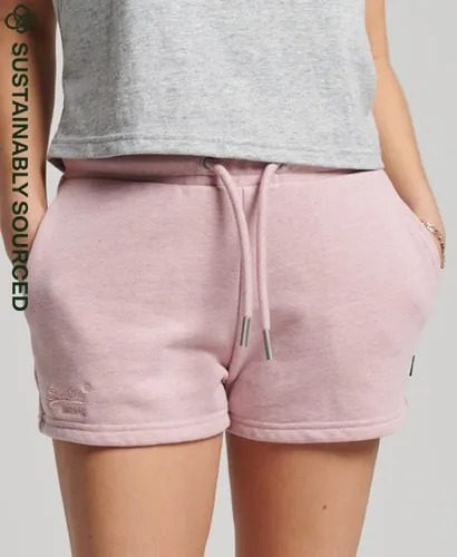Superdry Women's Organic Cotton Vintage Logo Jersey Shorts Pink / LA Soft Pink Marl