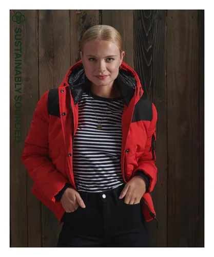 Superdry Womens Quilted Everest Jacket - Red