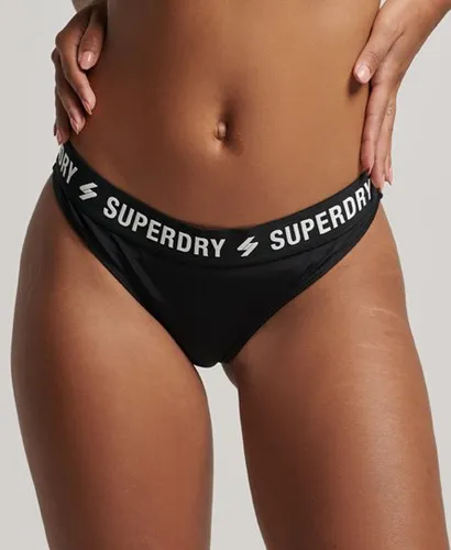 Superdry Women's Recycled Elastic Bikini Briefs Black
