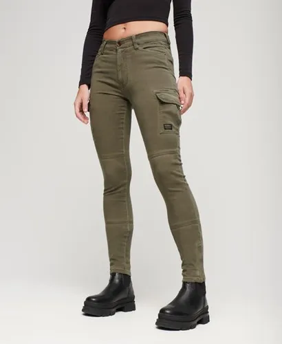 Superdry Women's Skinny Fit Cargo Pants Green / Worn Khaki Green