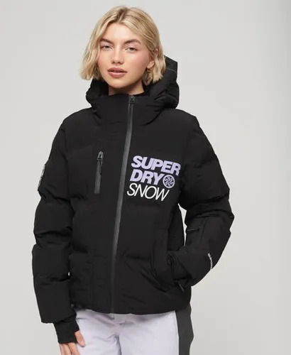 Superdry Women's Sport Ski Boxy Puffer Jacket Black