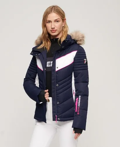 Superdry Women's Sport Ski Luxe Puffer Jacket Navy / Rich Navy