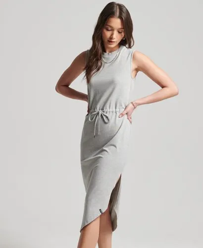 Superdry Women's Studios Jersey Maxi Dress Light Grey / Light Grey Marl