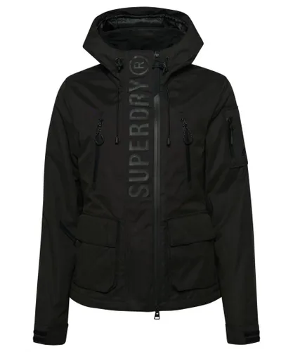Superdry Womens Ultimate Microfibre Sd-Wind Jacket - Black Cotton