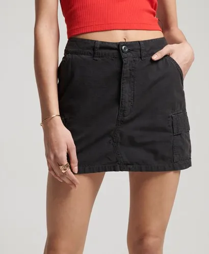 Superdry Women's Vintage Utility Mini Skirt Black / Washed Black