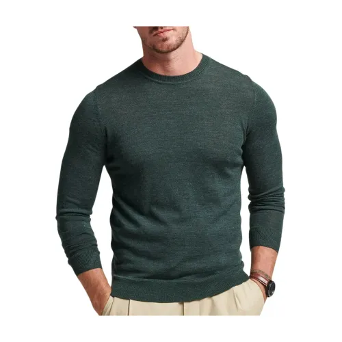 Superdry , Wool Sweater ,Green male, Sizes: