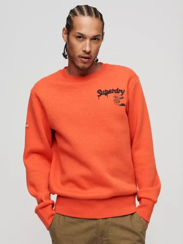 Superdry Workwear Trade Jumper, Orange - Orange - Male