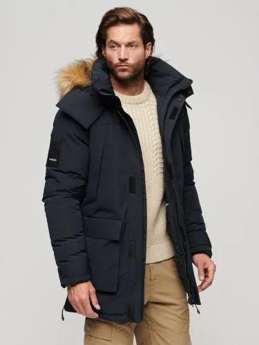 Superdry XPD Everest Faux Fur Hooded Parka - Eclipse Navy - Male