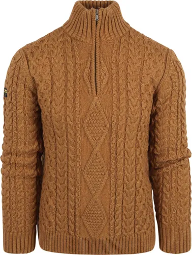Superdry Zip Sweater Brown
