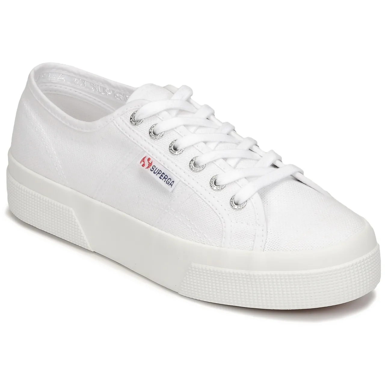 Superga  2740 COTON PLATFORM  women's Shoes (Trainers) in White