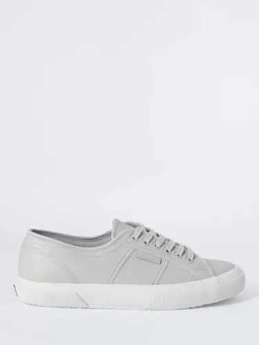 Superga 2750 Leather Trainers, Grey Silver - Grey Silver  Matte - Female