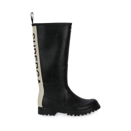 Superga , Rain Boots ,Black female, Sizes: