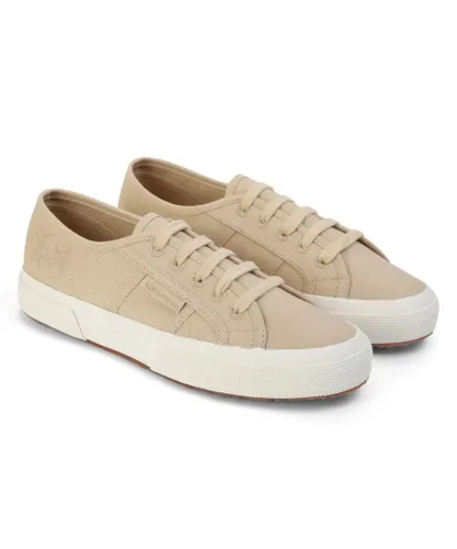 Superga Womens/Ladies 2750 Embroidered Natural Dyed Trainers (Eclipta Diospyros) - Beige