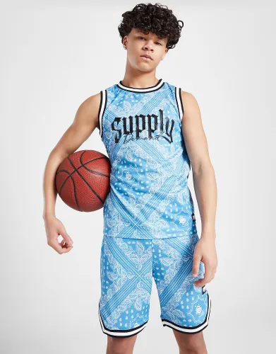 Supply & Demand Carlton Basketball Vest Junior - Blue