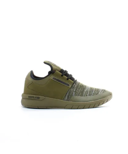 Supra Flow Run Green Synthetic Mens Lace Up Trainers 08021 950