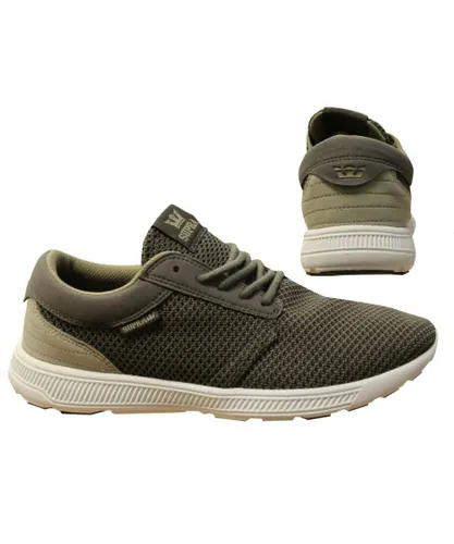 Supra Hammer Run Grey Mesh Lace Up Casual Mens Running Trainers 08128 036 B84D - White
