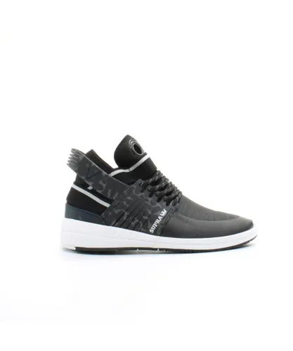Supra Skytop V Black Synthetic Mens Hi Top Lace Up Trainers 08032 002