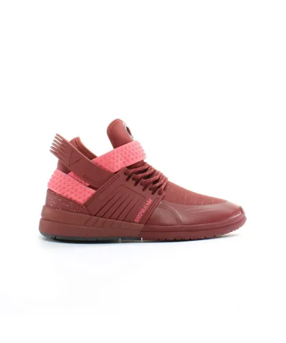 Supra Skytop V Red Synthetic Mens Hi Top Lace Up Trainers 08032 625