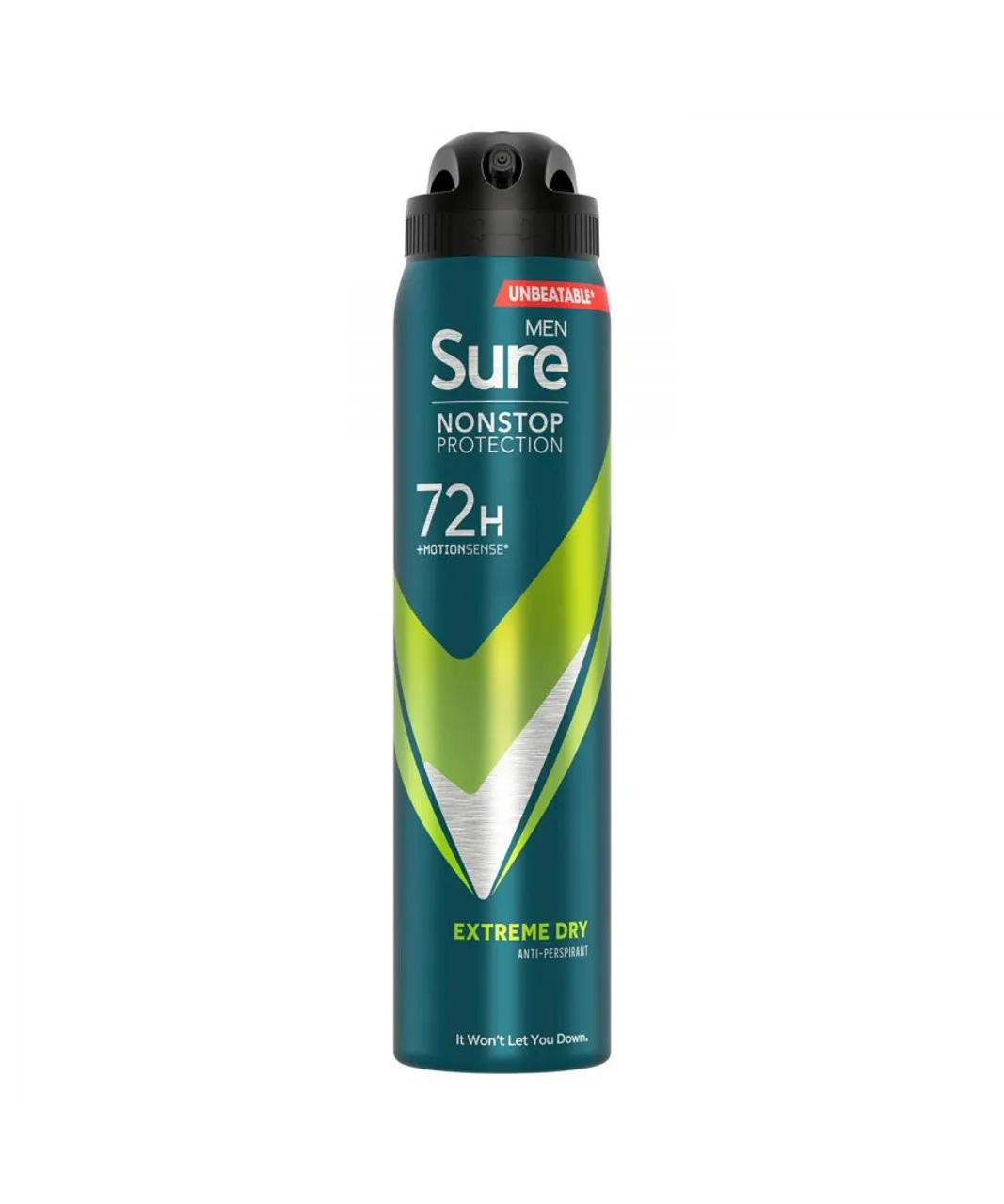 Sure Mens Men Anti-perspirant 72H Nonstop Protection Extreme Dry Deodorant 250ml, 3 Pack - NA - One Size