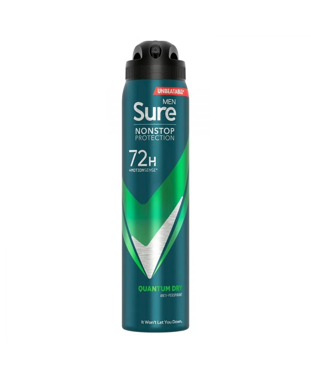 Sure Mens Men Anti-perspirant 72H Nonstop Protection Quantum Dry Deodorant 250ml, 6 Pack - NA - One Size