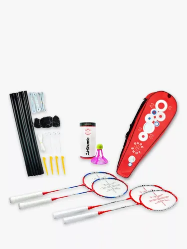 Sure Shot Badminton Racket, Shuttlecock & Net Home Set - Red - Unisex