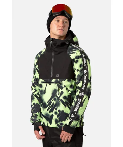Surfanic Mens Lowride Hypadri Ski Jacket Vandal - Green