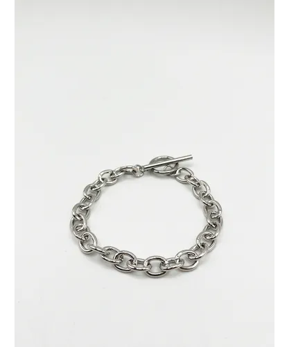 SVNX Mens Chunky silver bracelet Iron - One Size