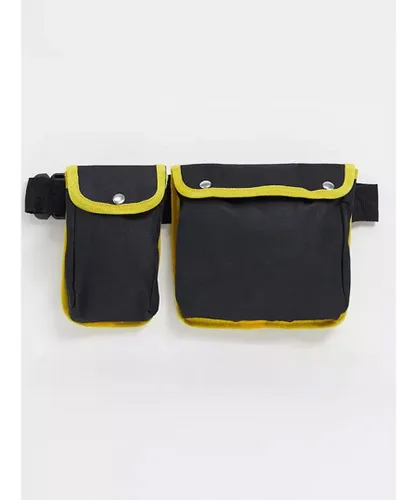 SVNX Mens Cross Body Bag - Black - One Size
