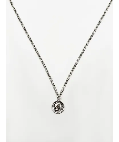 SVNX Mens Pendant neck chain in silver Zinc Alloy - One Size