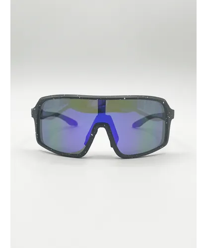 SVNX Mens Polarised Sunglasses in Black Speckle - One