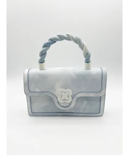 SVNX Womens Cloud Print Mini Grab Bag - Blue & White Pu - One Size