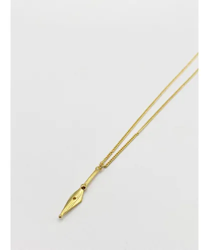 SVNX Womens GOLD DROP DOWN ARROW NECKLACE Gold Plated - One Size