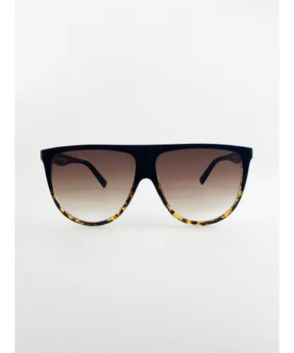 SVNX Womens Ombre Lense Oversized Sunglasses In Tortoise Shell - Brown - One