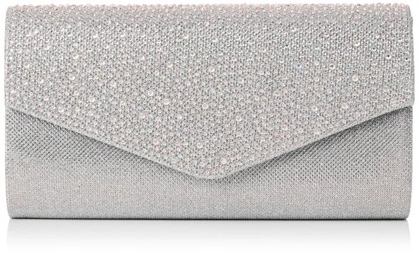 Swanky Swans Women's Montary Glitter Diamante Envelope