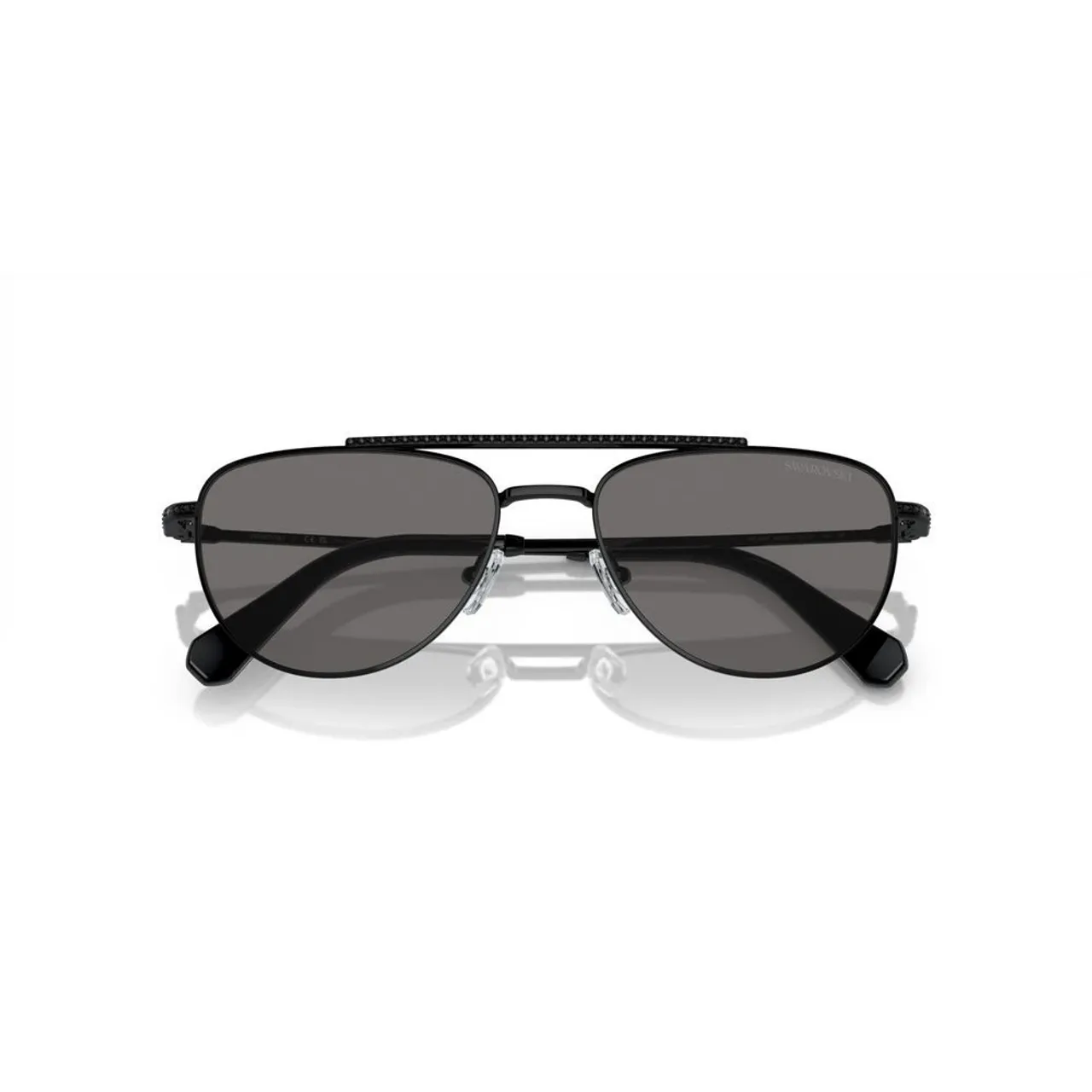 Swarovski , Black/Dark Grey Sunglasses SK 7007 ,Black female, Sizes: