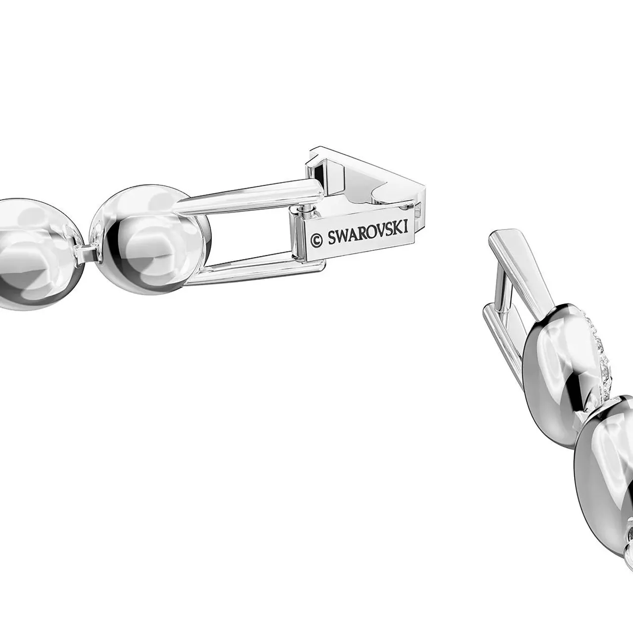 Swarovski Bracelets - Angelic Round cut Pavé Rhodium plated - white - Bracelets for ladies