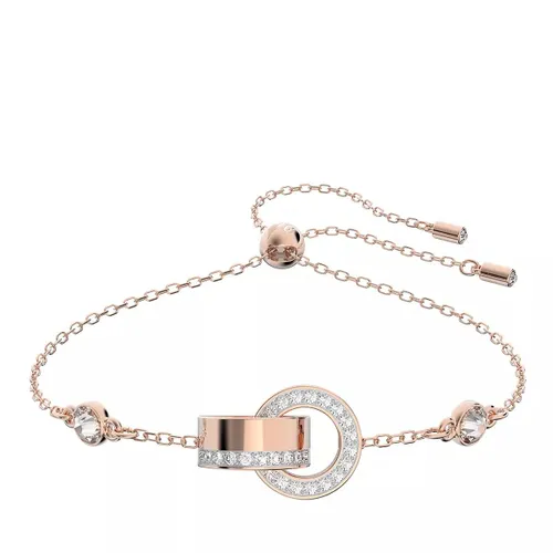Swarovski Bracelets - Hollow Interlocking loop gold-tone plated - white - Bracelets for ladies
